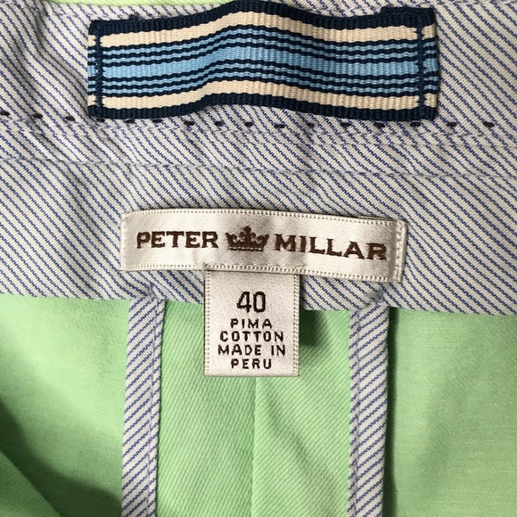 Peter Millar Pima Cotton Twill Flat Front Shorts Golf Walking Men's Waist 40 - Picture 5 of 12